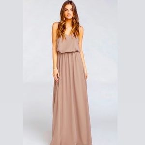 Show Me Your Mumu Tan or Taupe Kendall Maxi Dress